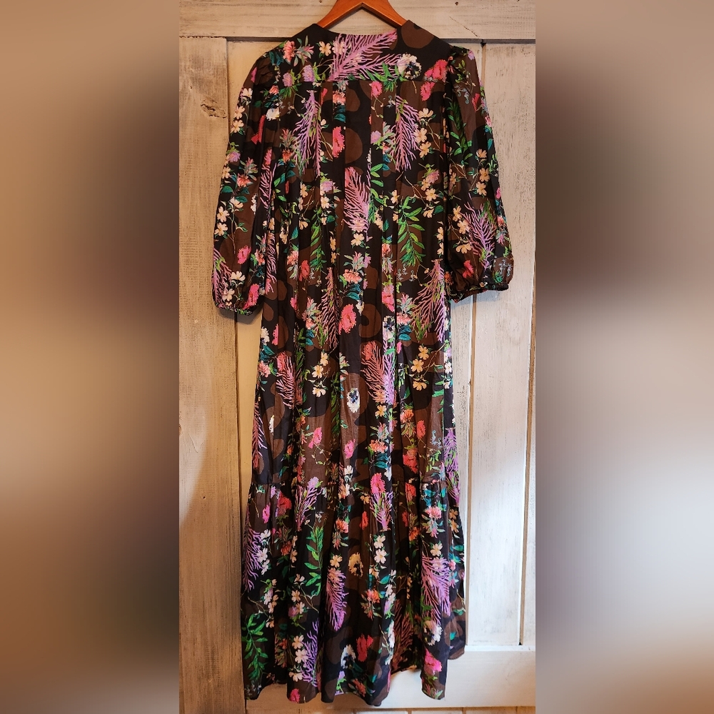 Cynthia Rowley Floral Dress Size L - Picture 3 of 4